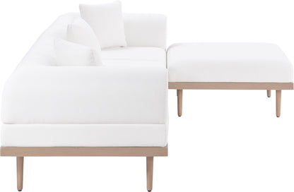 Laguna - 4 Piece 106.5" Upholstered Outdoor Patio Modular Sectional