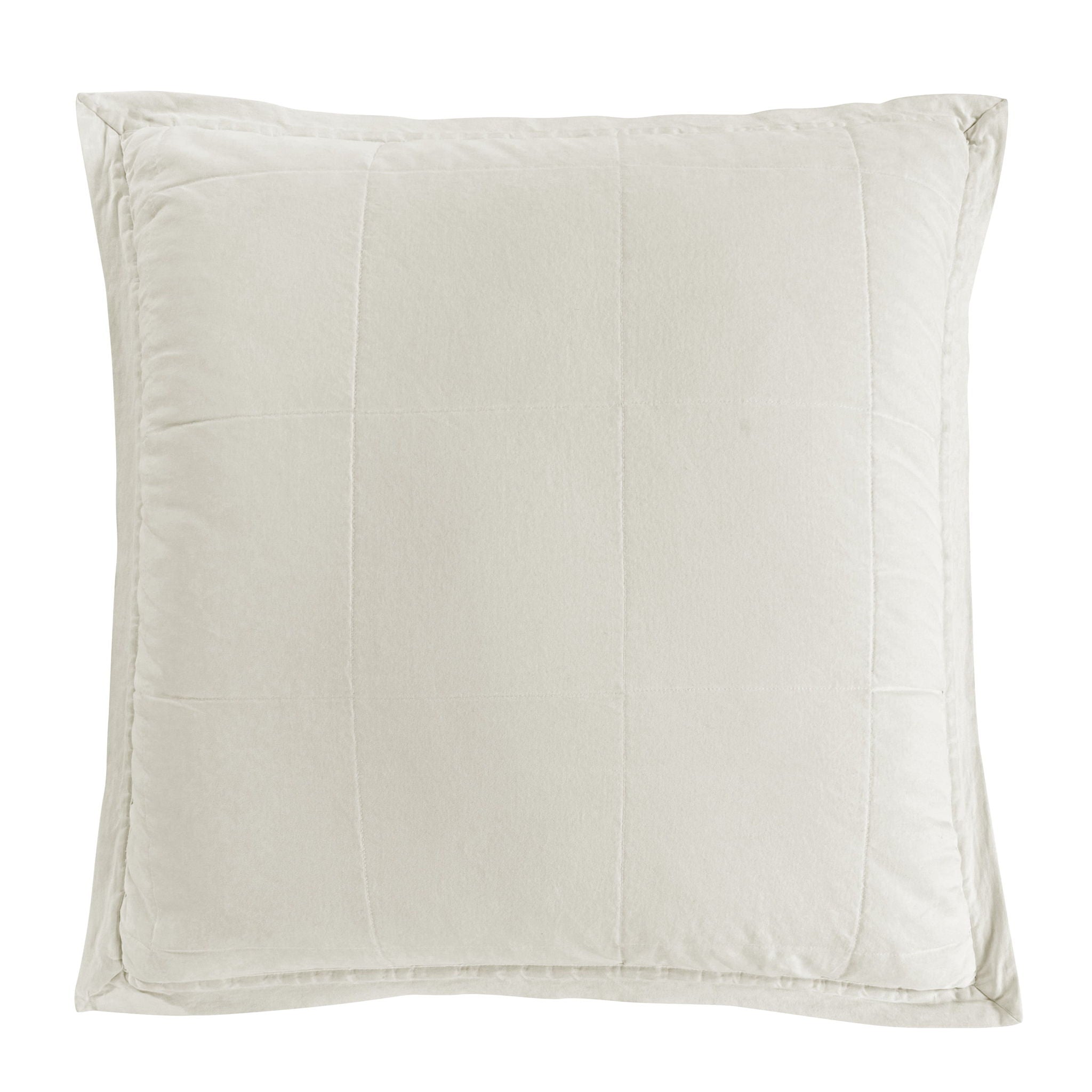Cotton Canvas - Stonewashed Euro Sham - Natural