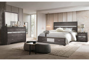 Seville - 5 Piece Queen Bedroom Set - Dark Gray