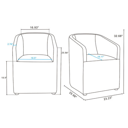 Anna - Round Armchair