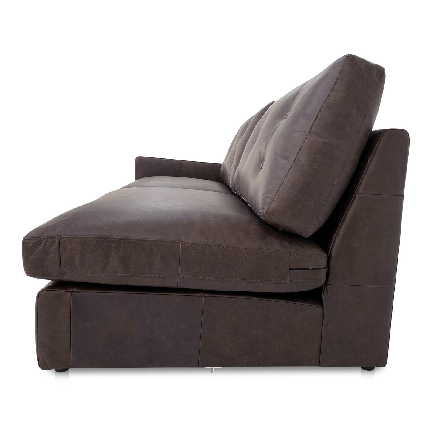 Thurlow - Leather Left Arm Facing Sofa - Espresso Brown