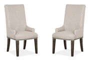Bellamy - Upholstered Host Chair (Set of 2) - Peppercorn