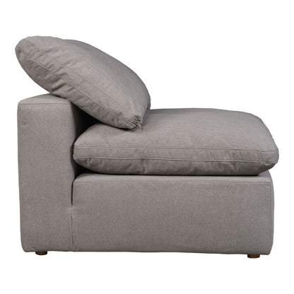 Terra - Livesmart Fabric Condo Slipper Chair - Light Gray