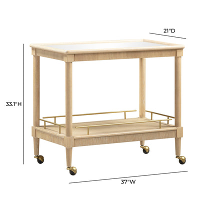 Slosh - Bar Cart - Natural Ash