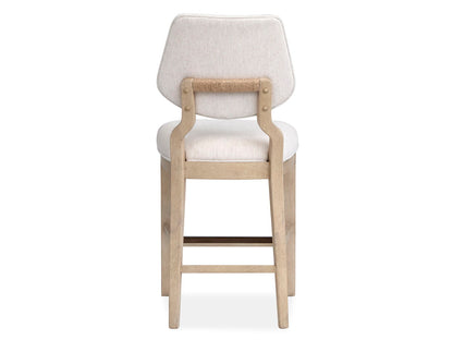 Sunset Cove - Counter Chair With Upholstered Seat and Back (Set of 2) - Sanibel Brown