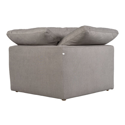 Terra - Livesmart Fabric Condo Corner Chair - Light Gray