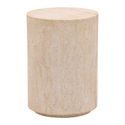 Sol - Outdoor End Table - Faux Travertine