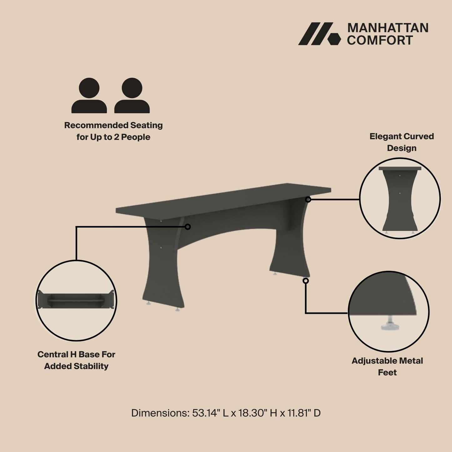 Coney - Dining Bench (Set of 2)