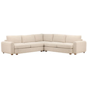 Araceli - L-Shape Sectional - Topanga Oat And Light Brown