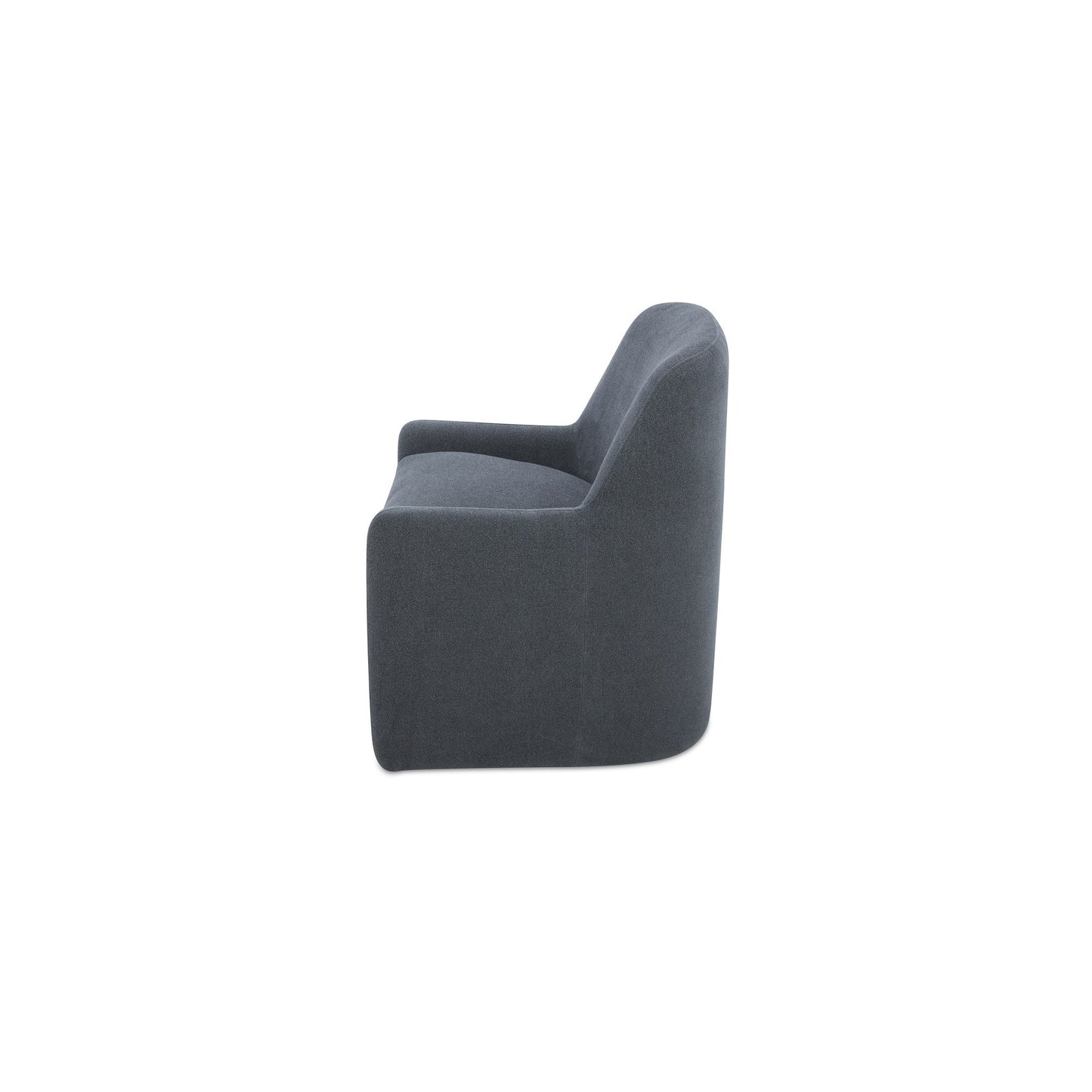 Maisie - Rolling Dining Chair - Slate Blue