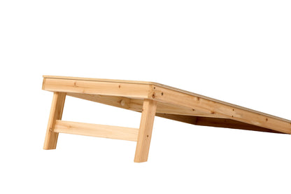 4X2 Ft Large Size Cornhole Board (Set of 2), Outdoor Game Board Set With 8 Bean Bags, Perfect For Lawn, Backyard, Beach, Park - White / Green