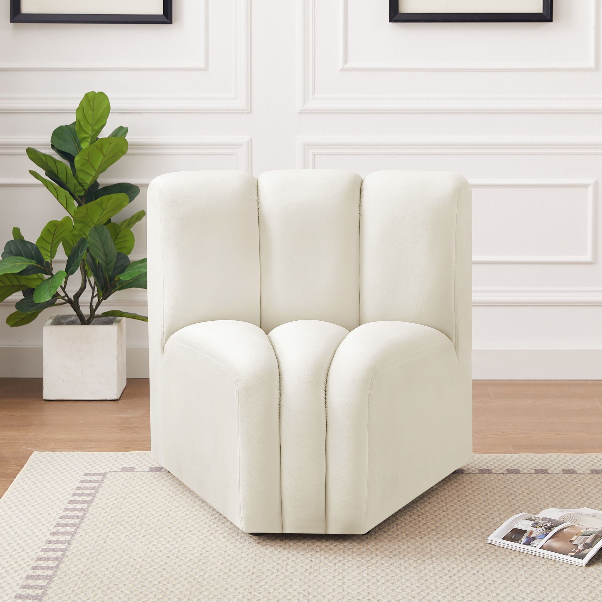 Arc - Velvet Curved Corner Chair