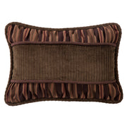 Forest Pine - Pinecone Corduroy Rouching Detailed Pillow - Brown
