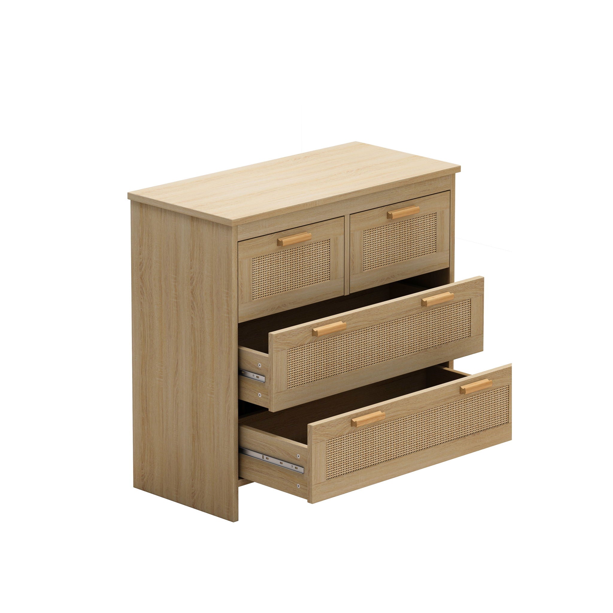 Cabinet With 4 Drawers For Bedroom - Natural