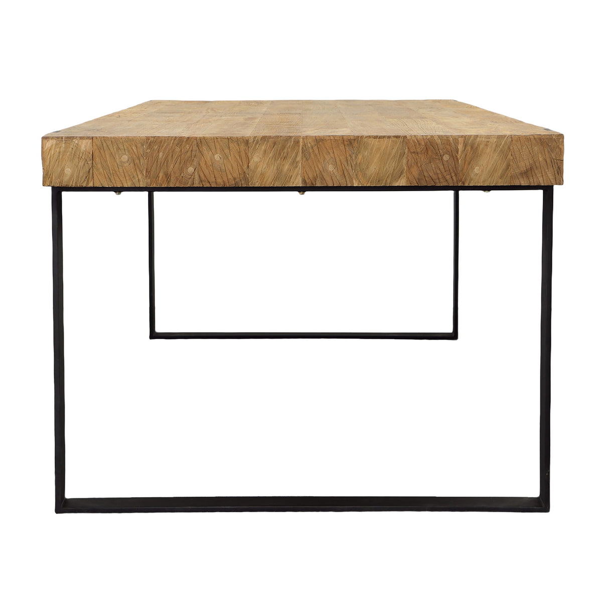 Burke - Dining Table - Natural And Black