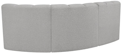 Arc - Boucle Fabric 3 Piece Sofa