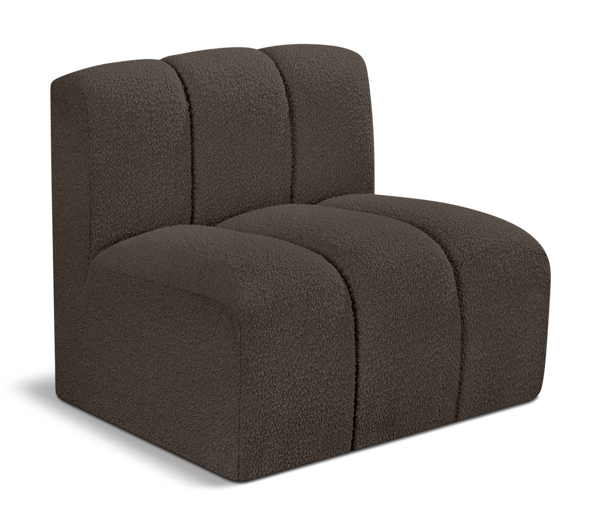 Arc - Boucle Fabric Straight Chair