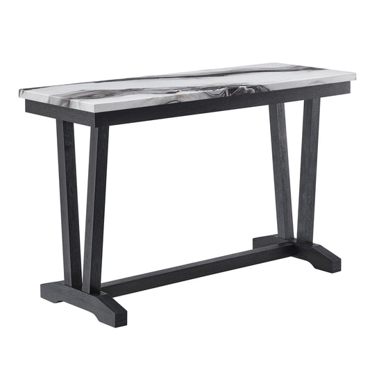 T1319 - Console Table - Black / White
